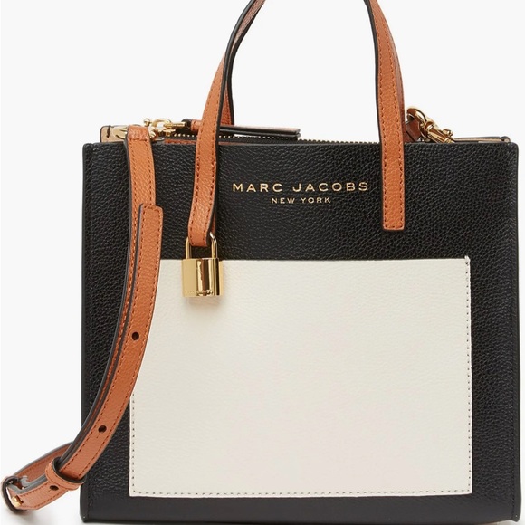 Marc Jacobs mini Grind Colorblock Leather Tote Bag NWT - Picture 3 of 4